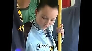 blonde cheergirl groped in bus